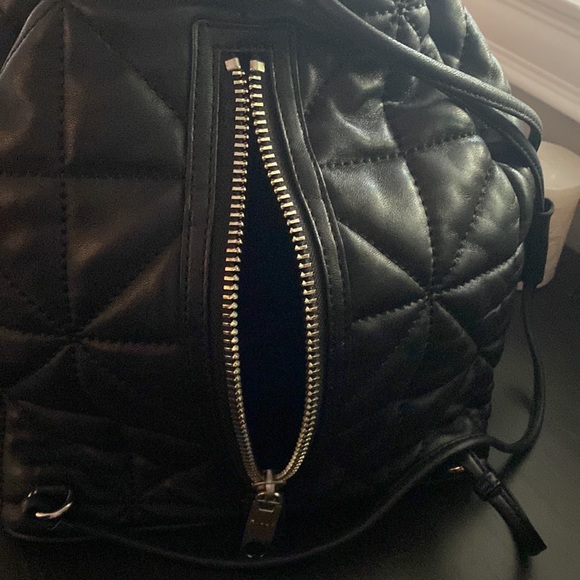 Drawstring soft leather backpack purse - Picture 9 of 9